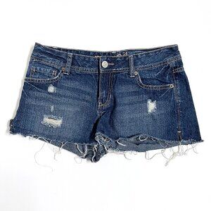 Rue21 Denim Shorts with Frayed Hem (size 5/6)